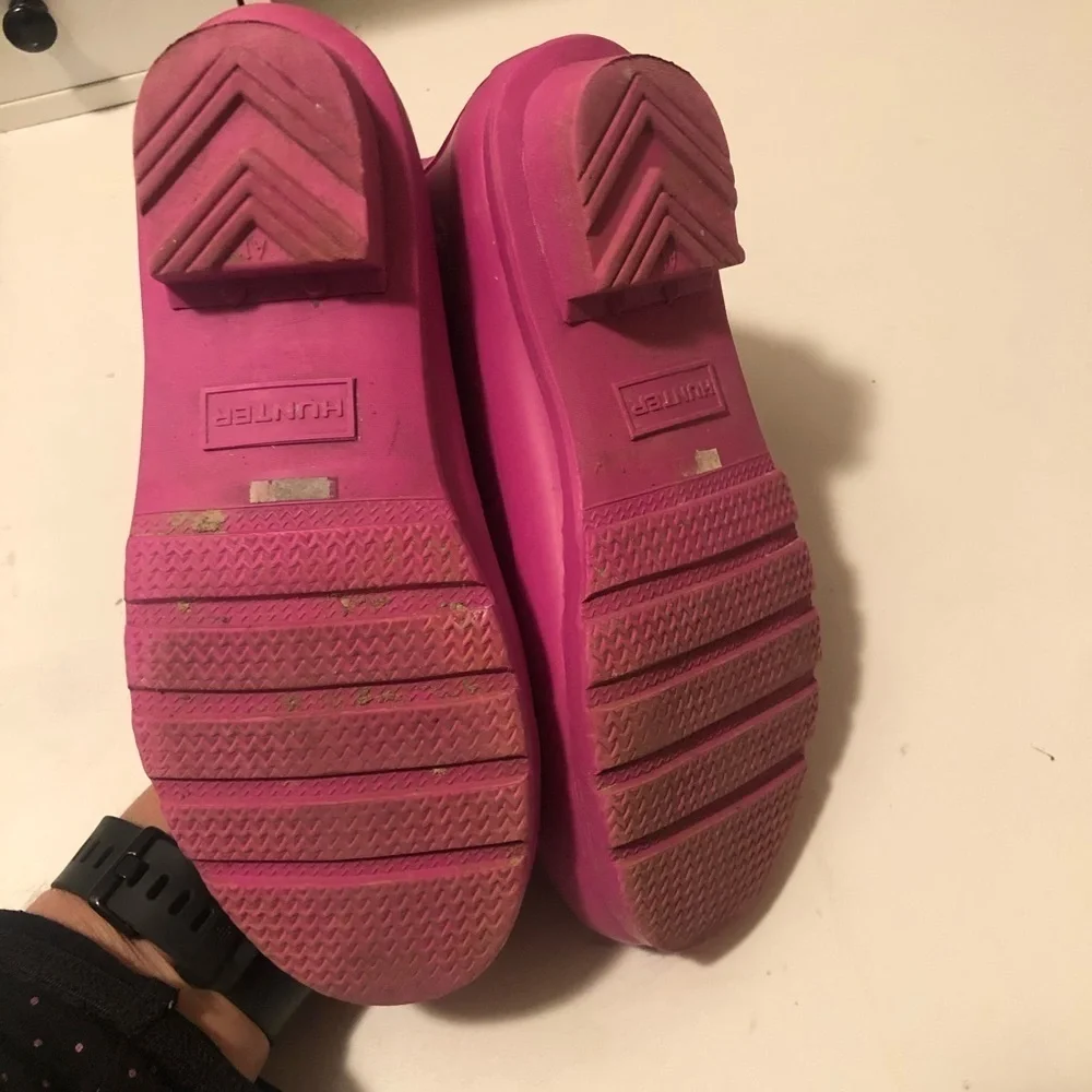 Hunter half booties pink